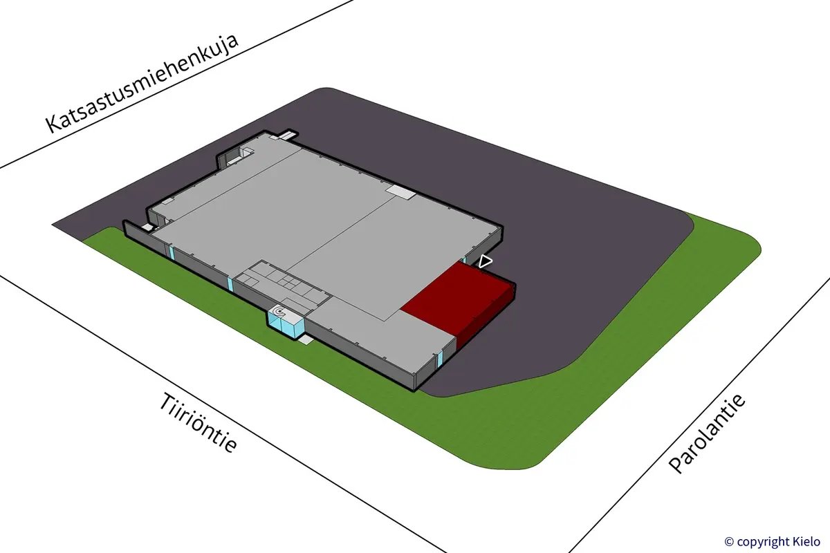 Hämeenlinnan Katsastusmiehenkuja 5, katutason 221 m2 liiketilan sijaintikuva.