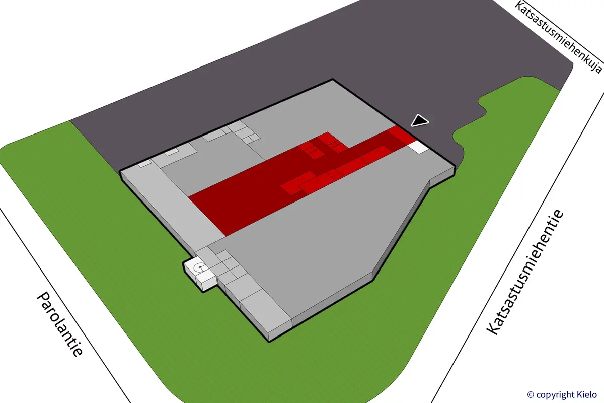 Tiiriön Big Box 1 katutason 509 m2 liiketilan sijaintikuva.