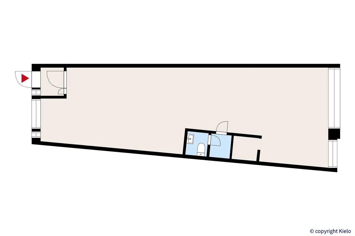 Hyrylänkatu 8, Tuusula. Katutason 71,5 m2 liiketilan pohjakuva