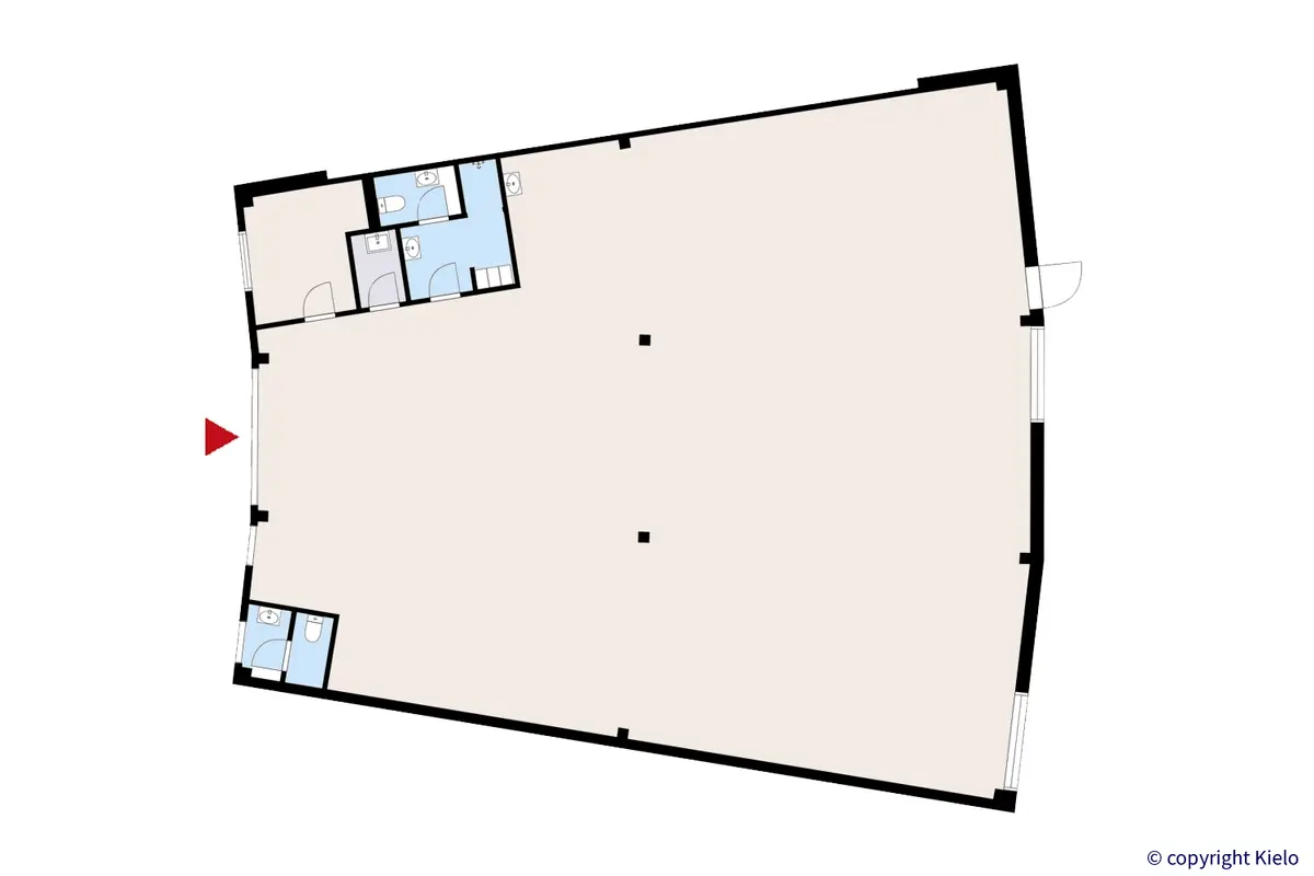 Purocenter katutason 302 m2 tuotantotilan 4 pohjakuva