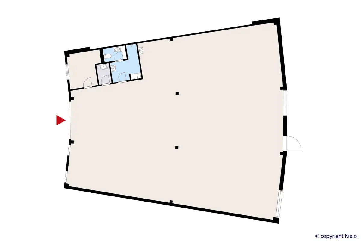 Purocenter katutason 303 m2 tuotantotilan 5 pohjakuva