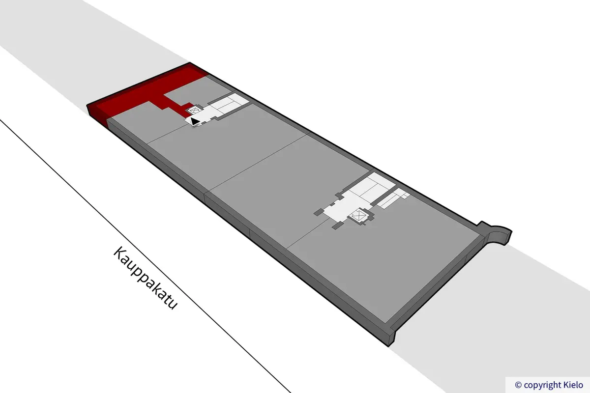 Jyväskylän Kävelykatu 18 toisen kerroksen 67 m2 toimistotilan 27 sijaintikuva.