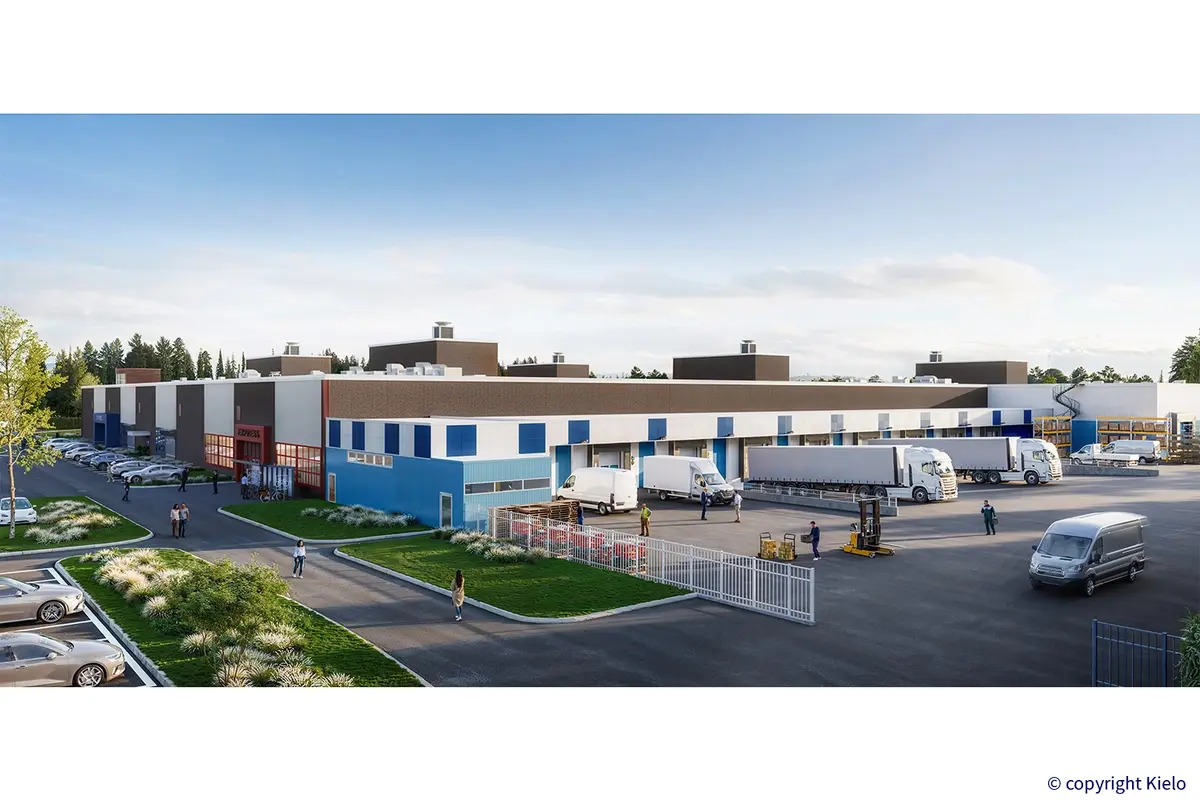 Oulun Nuottasaarentie 5 lastausalue havainnekuvassa.