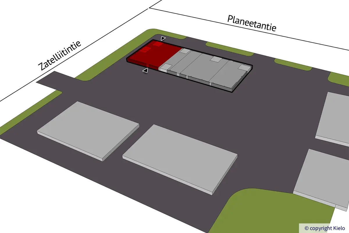 Kempeleen Zatelliitintie 17 A, katutason 306 m2 toimitilan sijaintikuva.
