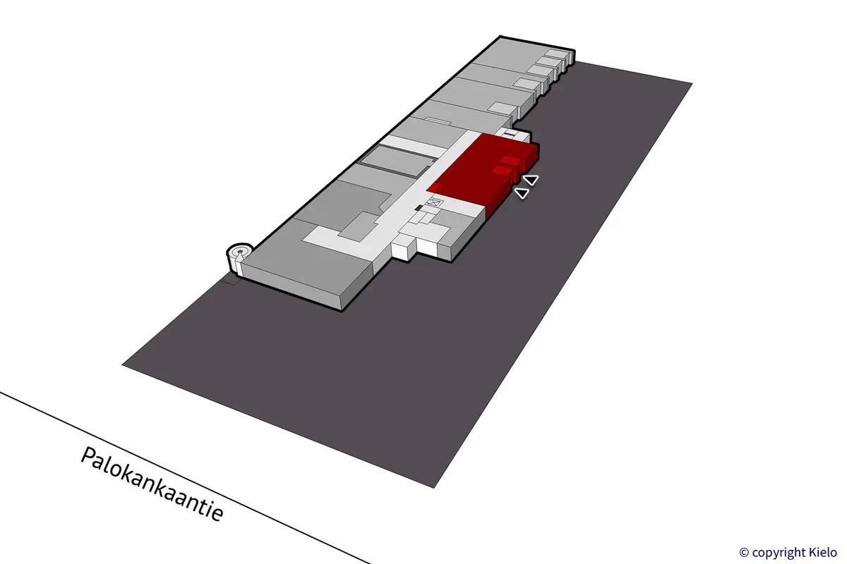 Jyväskylän Palokankaantie 18, 1. kerroksen 195,5 m2 toimitilan sijaintikuva