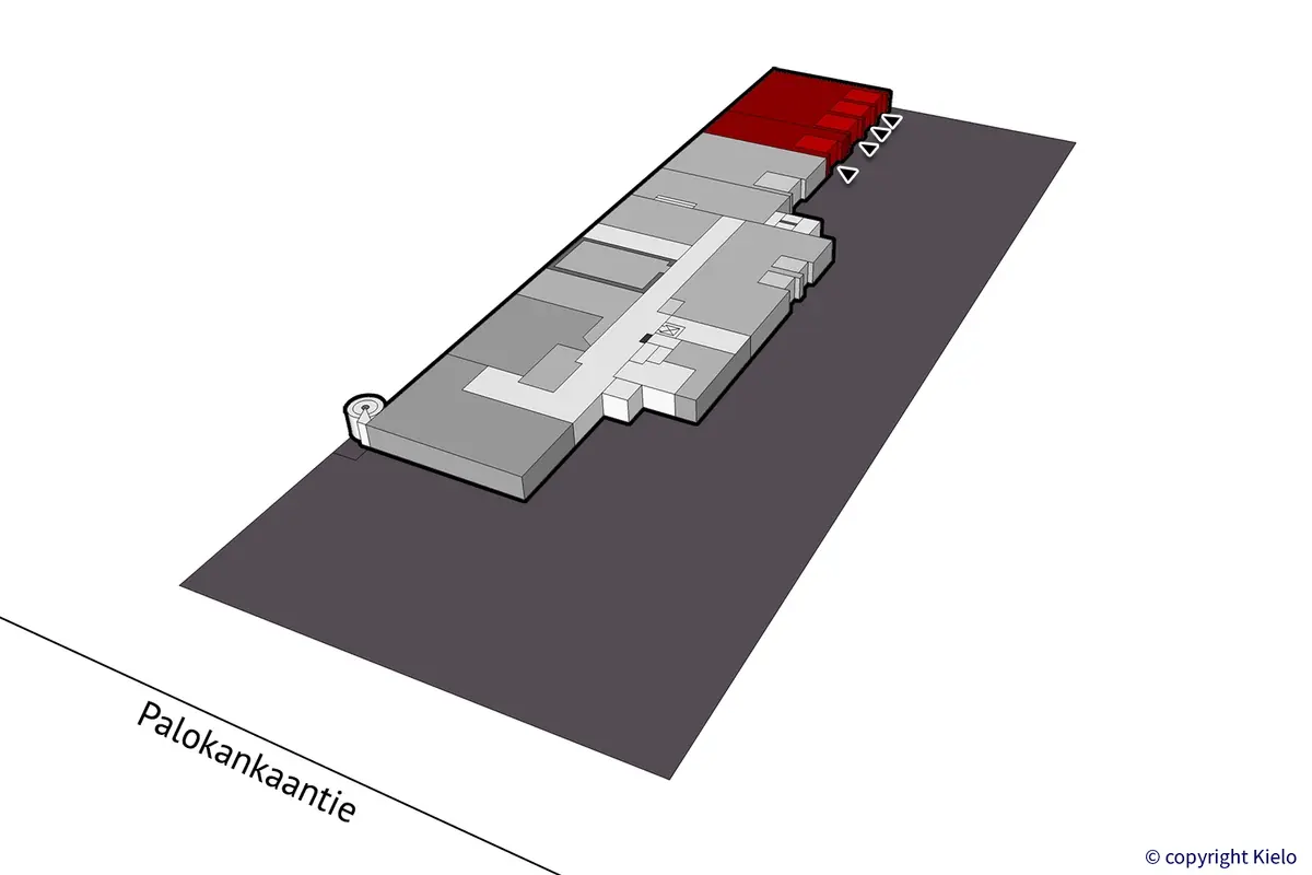 Jyväskylän Palokankaantie 18, 1. kerroksen 298,5 m2 toimitilan sijaintikuva