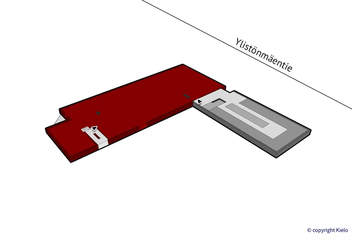 Ylistönmäentie 24 Jyväskylä, 2. kerroksen 791m2 toimitilan sijaintikuva.