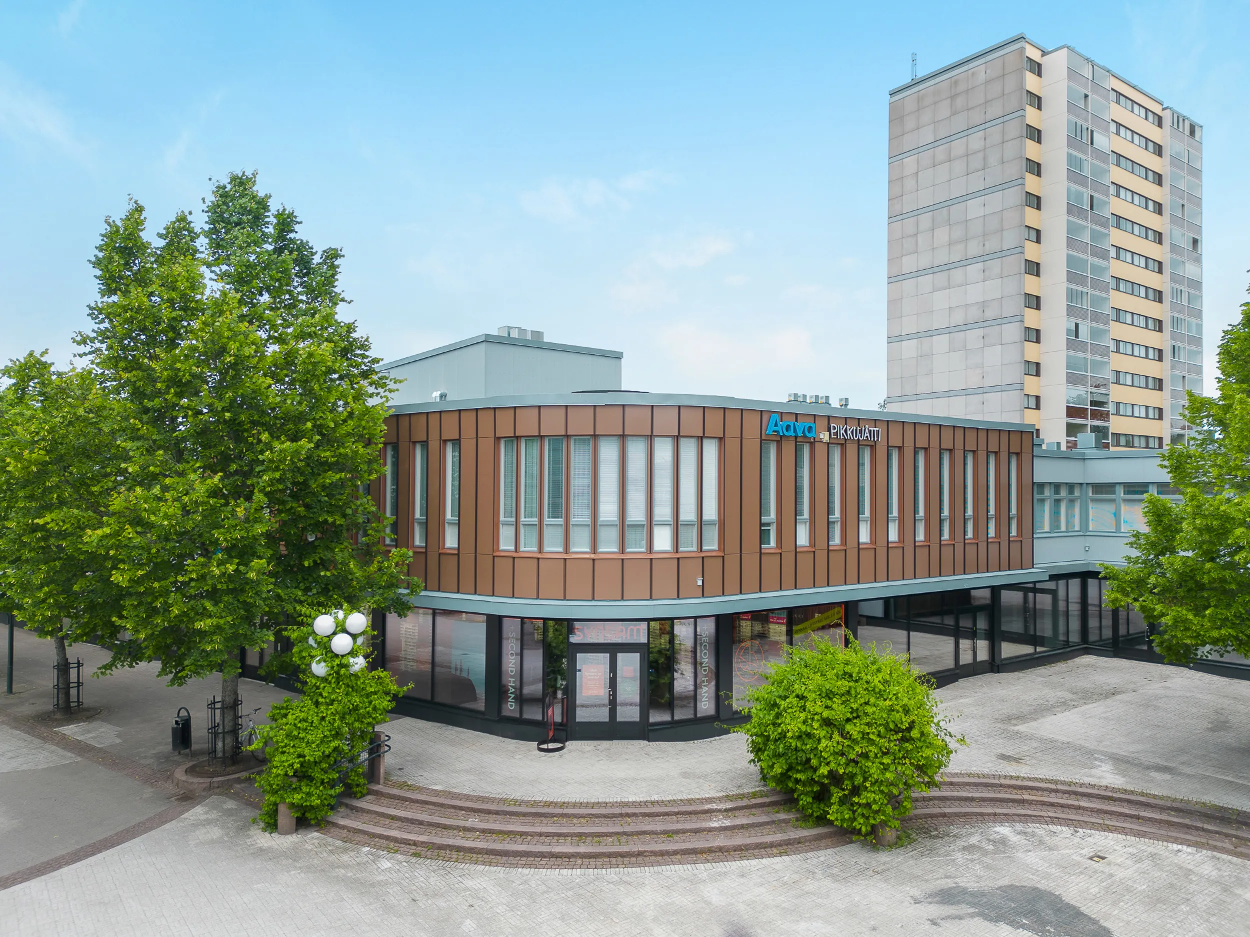 kauppakaari toimitilan julkisivu