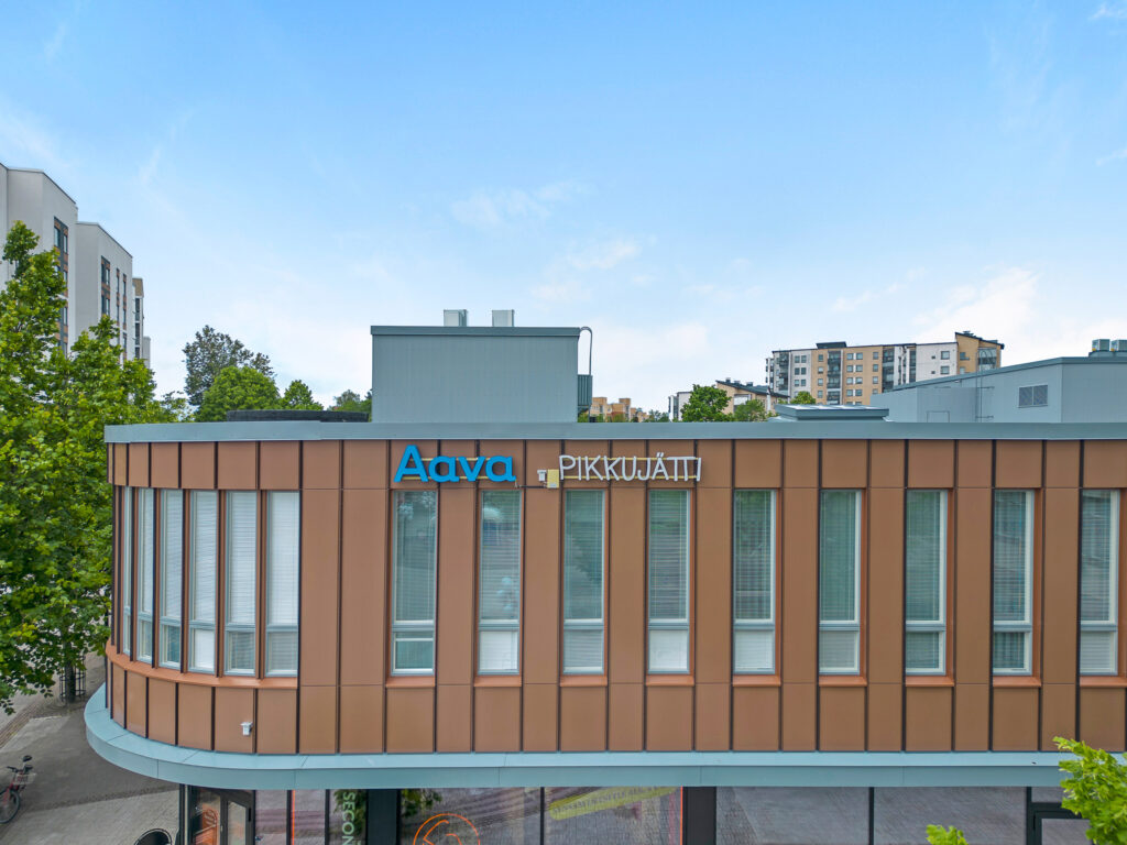 kauppakaari toimitilan julkisivu