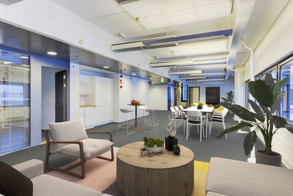 gate8 businesspark toimiston sisätila